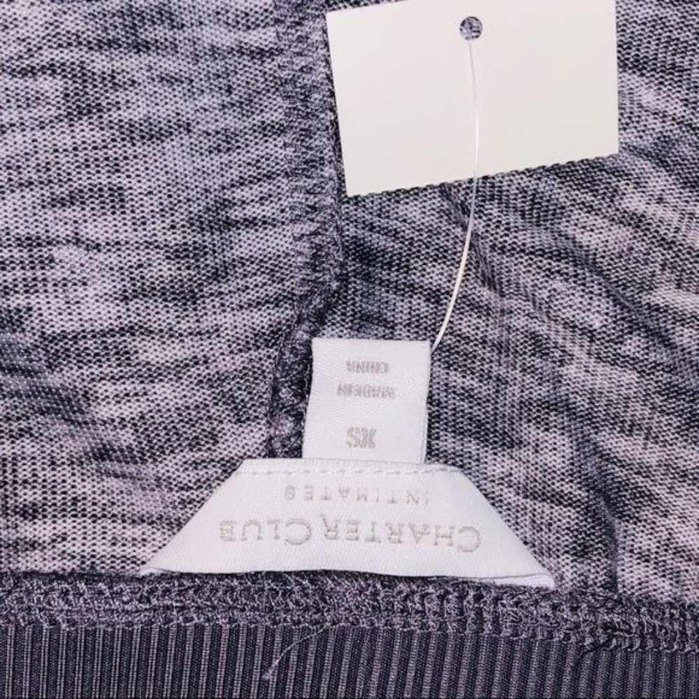 Charter Club Soft Knit Pajama pants, foil grey - Picture 6 of 7